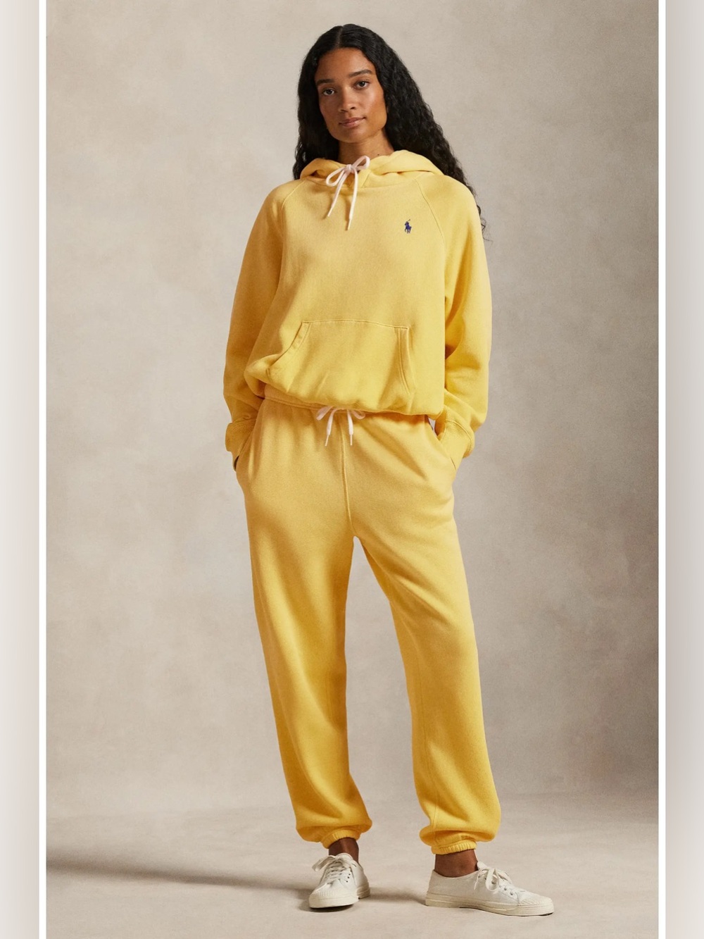 Polo by Ralph Lauren Yellow Drawstring Sweatpants and Sweatshirt